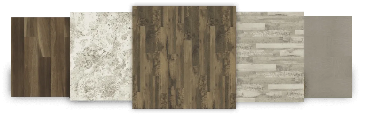 Vinyl swatches | Brooks Flooring Services Inc